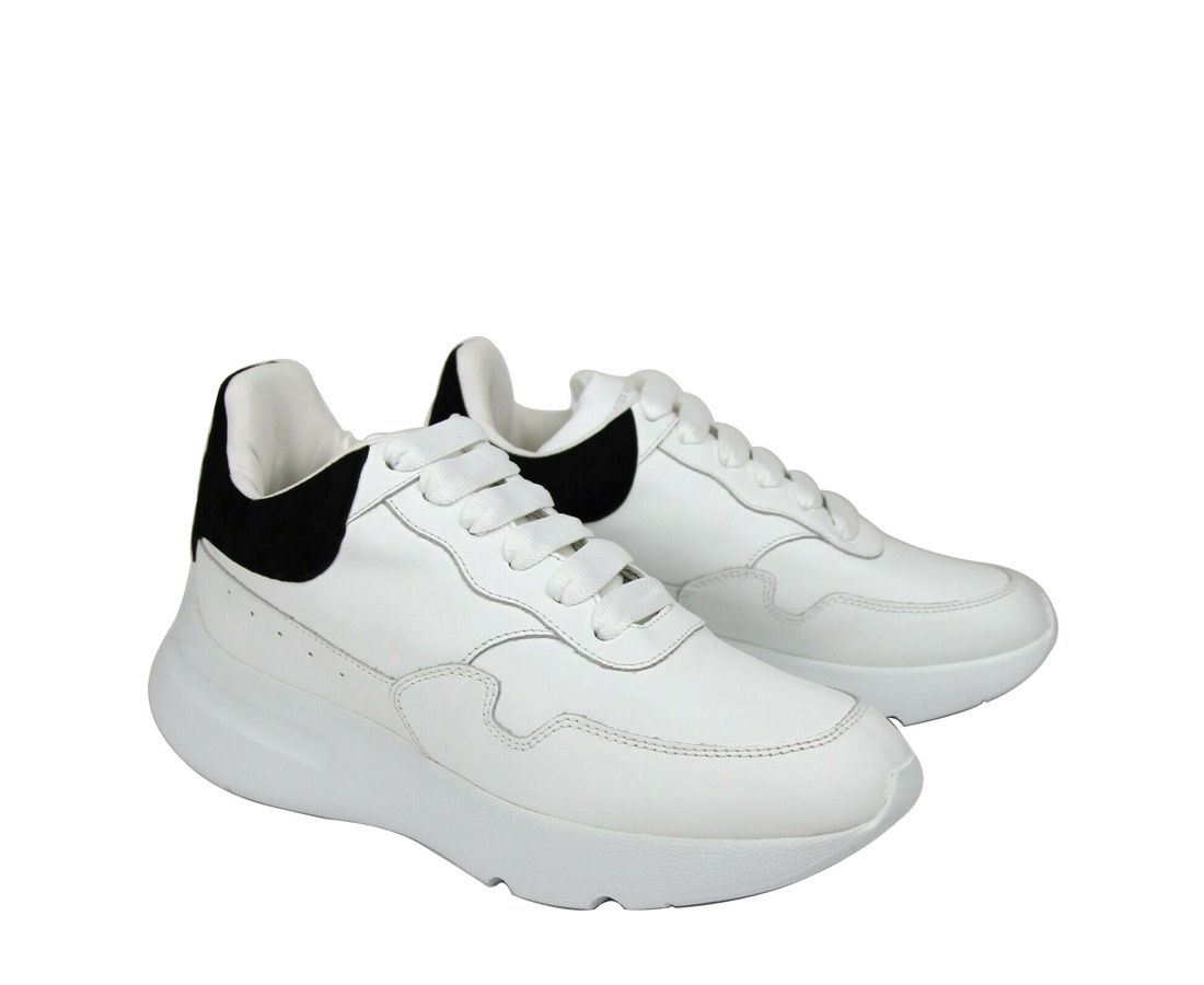 Alexander McQueen Alexander McQueen Femmes Sneaker en cuir blanc en cuir blanc