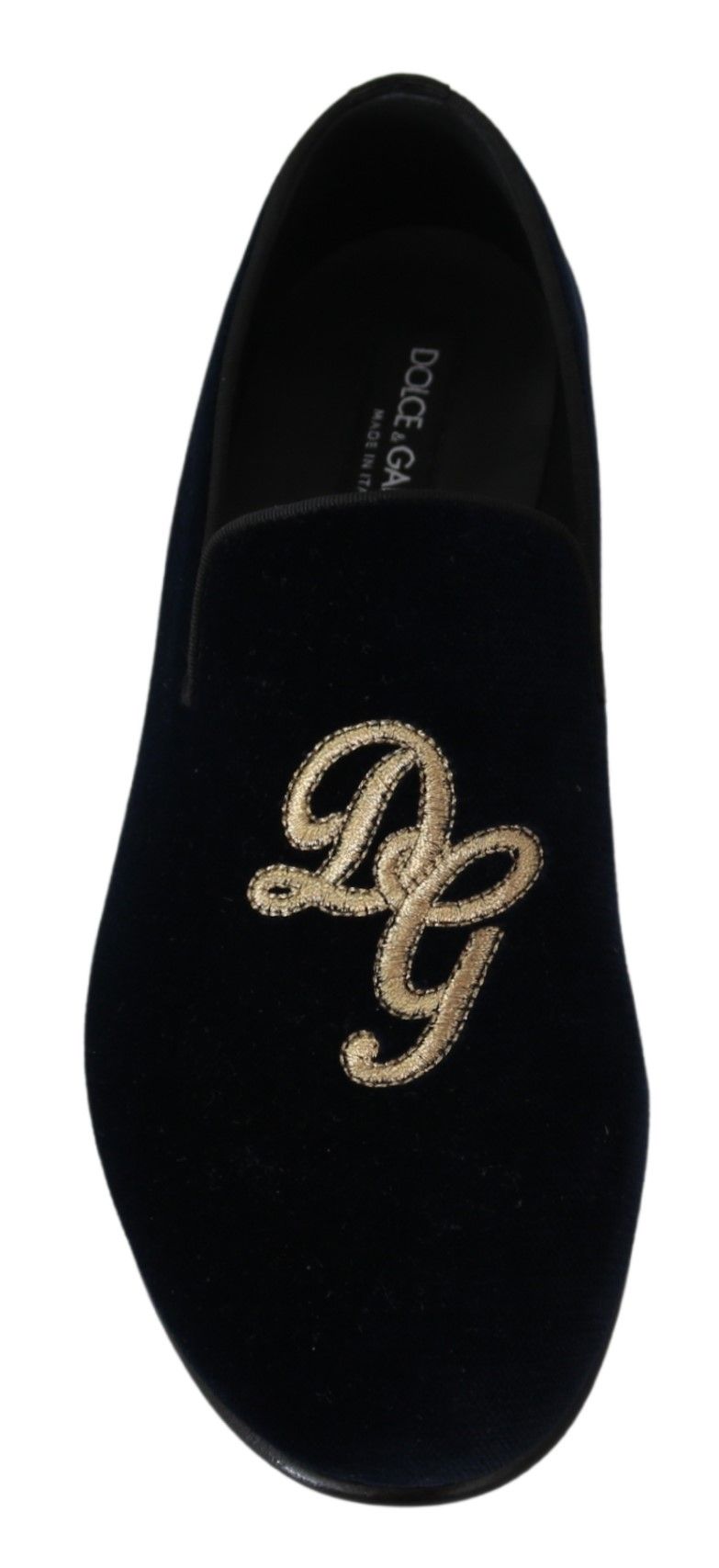 Dolce & Gabbana Elegant Blue Embroidered Loafers