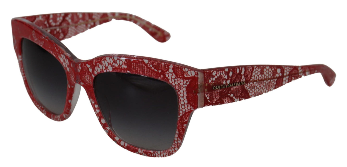 Dolce & Gabbana Red Acetate Rectangle Shades DG4231Sunglasses