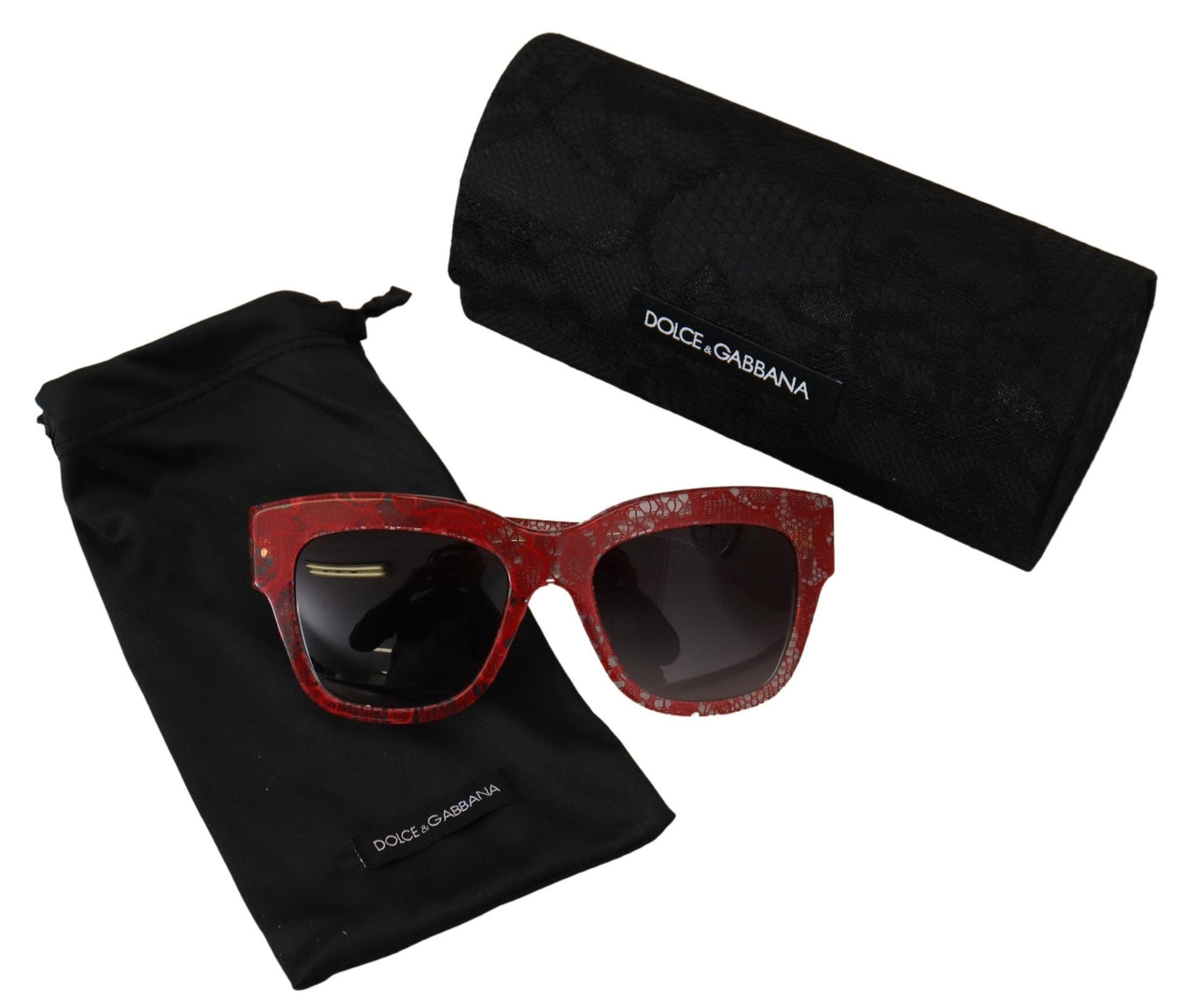 Dolce & Gabbana Red Acetate Rectangle Shades DG4231Sunglasses
