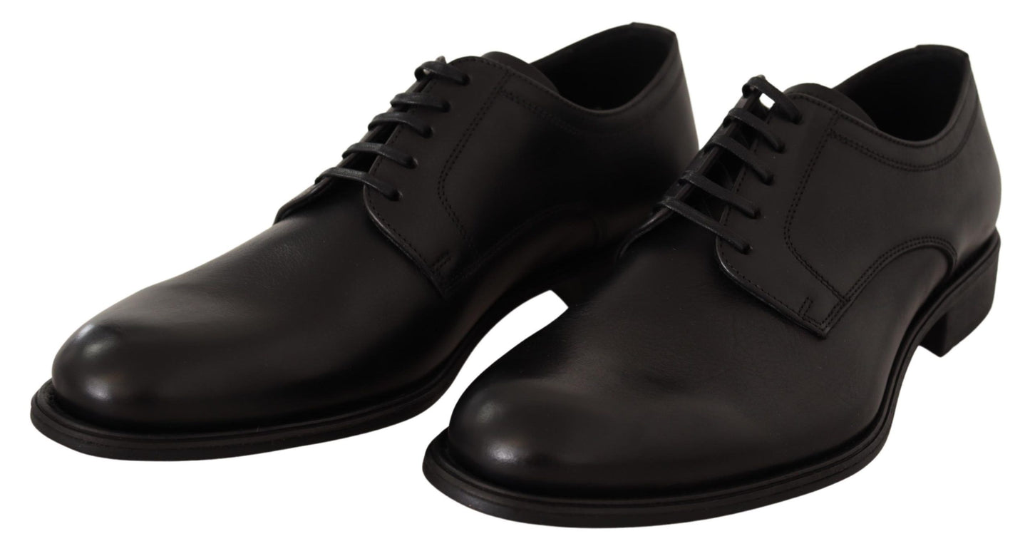Dolce & Gabbana en cuir noir Lace Up Mens Formal Derby Chaussures