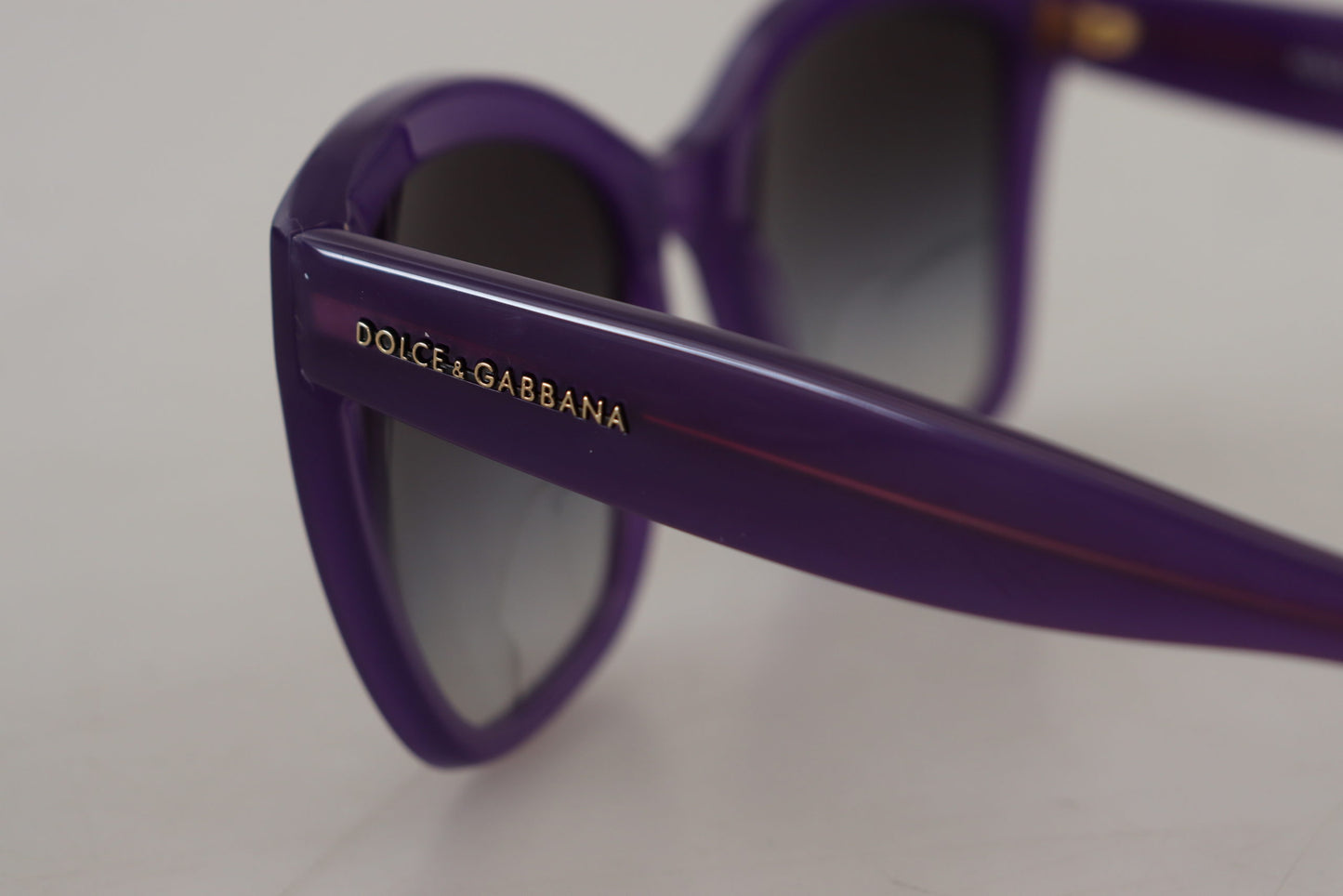 Dolce & Gabbana Elegant Purple Gradient Lens Sunglasses