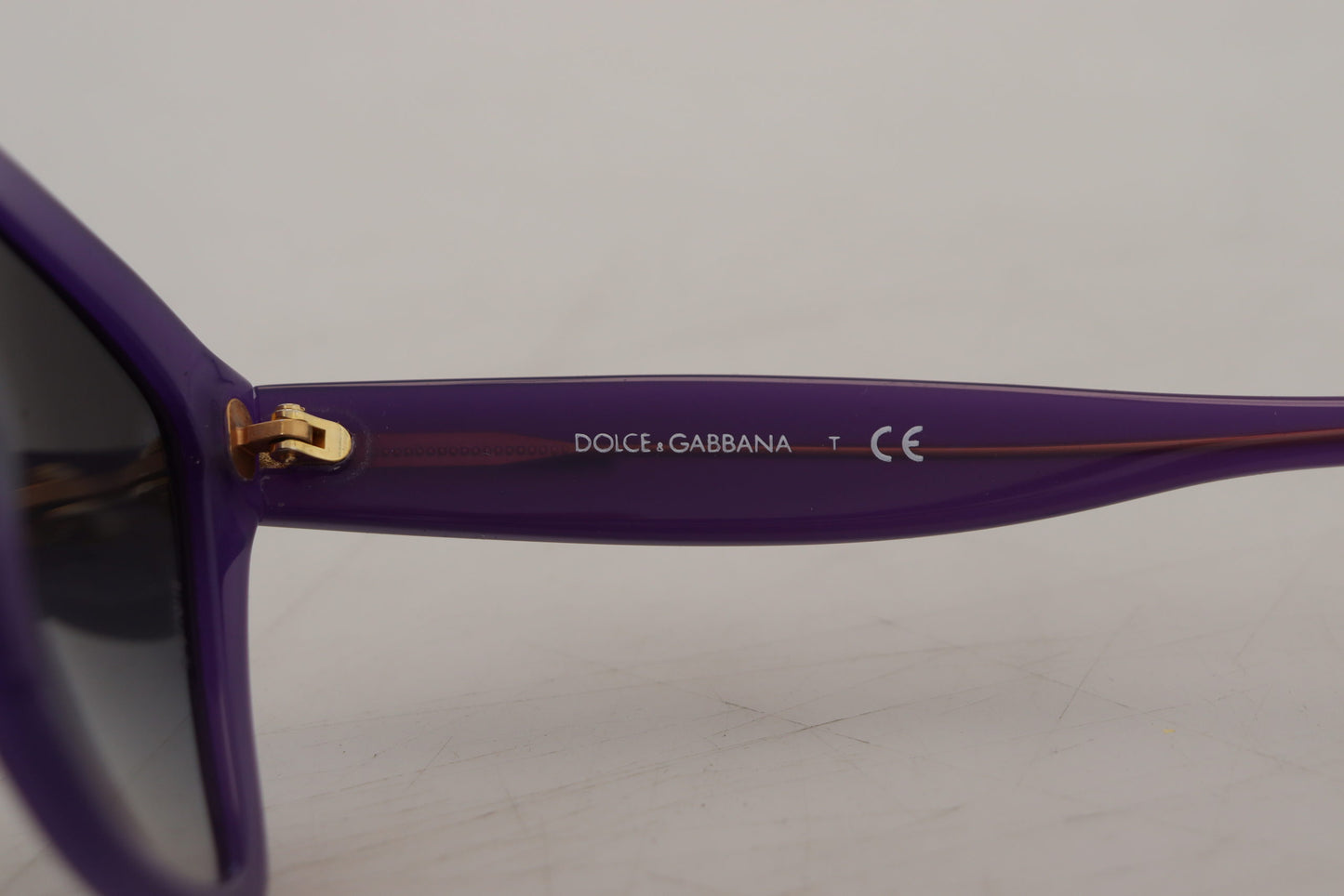 Dolce & Gabbana Elegant Purple Gradient Lens Sunglasses