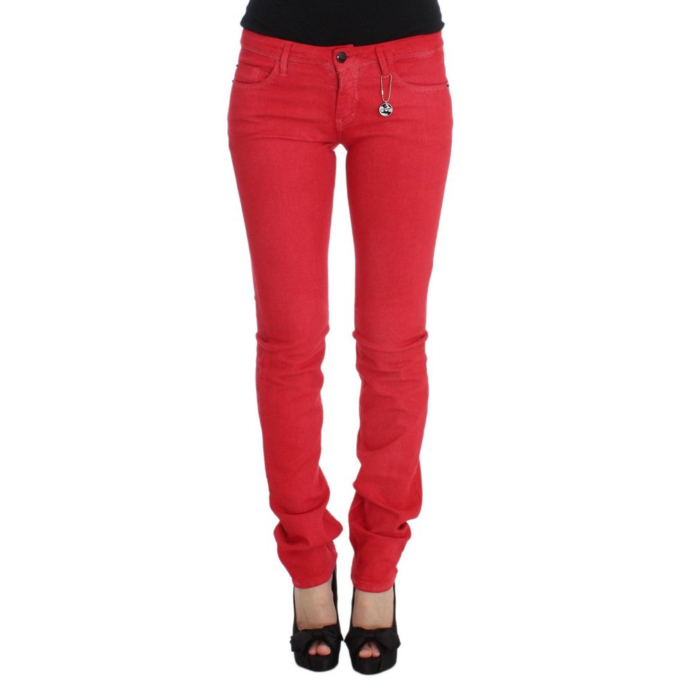 Costume National Red  Jeans & Pant