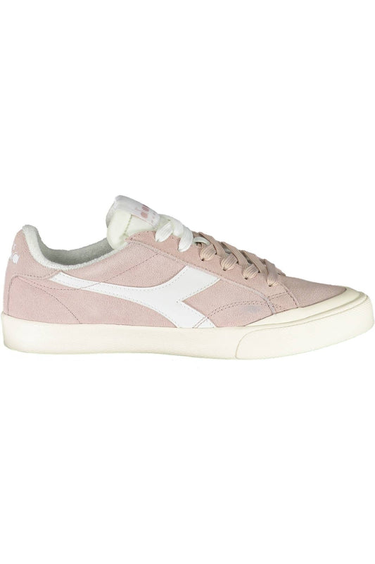 Diadora Chic Pink Lace-up Sports Sneakers