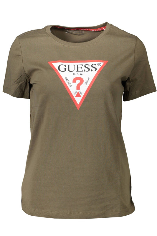 Guess Jeans Chic Guess Green Logo Tee