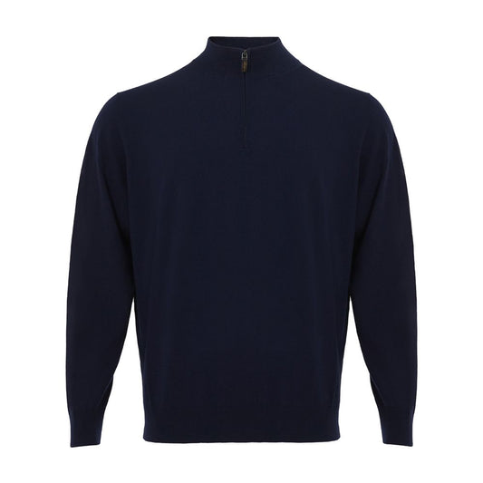 Colombo Exquisite Azure Cashmere Sweater for Men