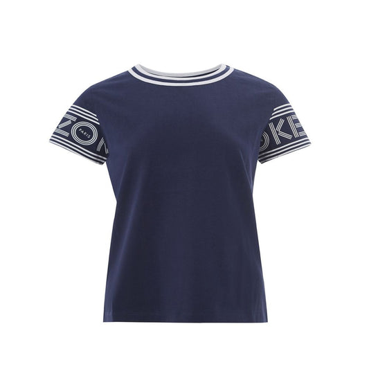 Kenzo Elevated Blue Cotton Top for Women