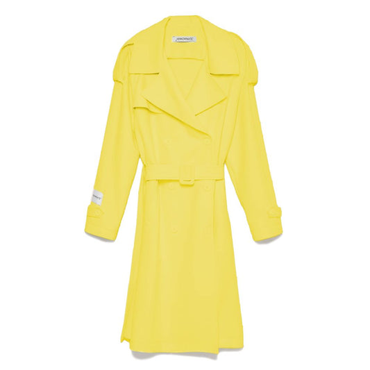 Vestes et manteau en polyester jaune d'ornomine