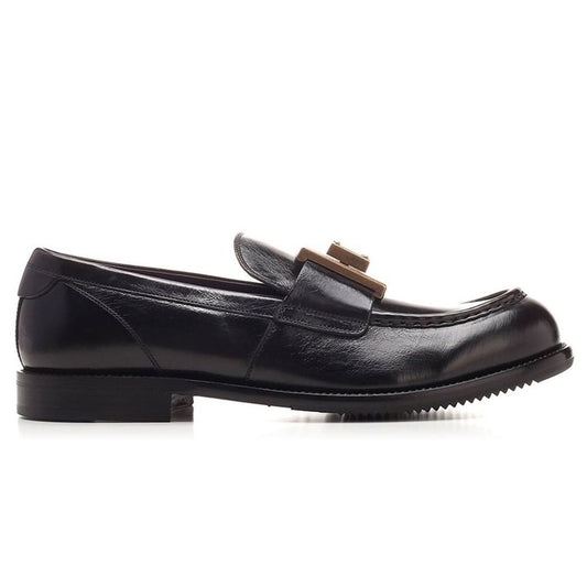 Dolce & Gabbana Black Leather Di Calfskin Loafer