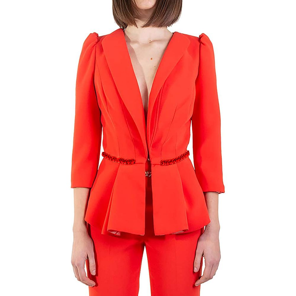 Elisabetta Franchi Red Polyester Suits et Blazer