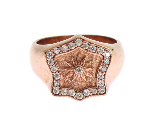Nialaya Pink Gold 925 Silber authentischer klarer Ring