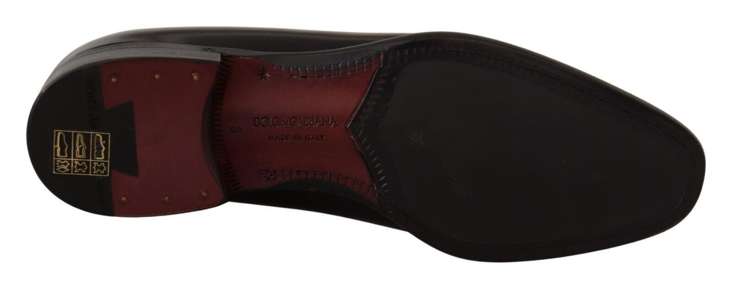 Dolce & Gabbana Elegant Black Patent Leather Loafers