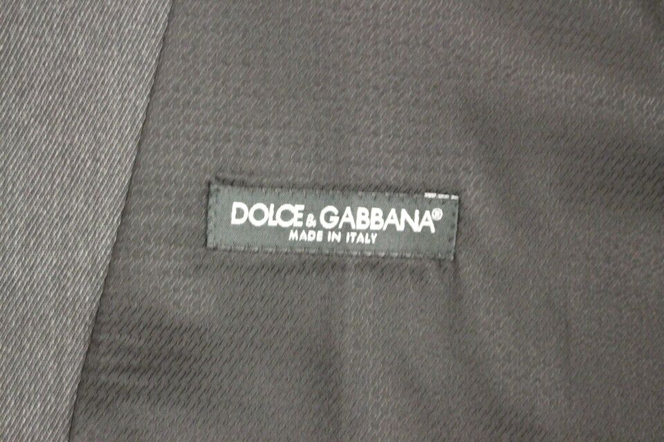 Dolce & Gabbana Grey Wool Dress Gret Gilet Weste