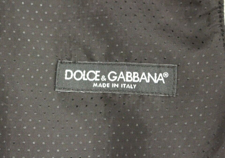 Dolce & Gabbana Grey Wool Blend Logo Vest gilet Weste