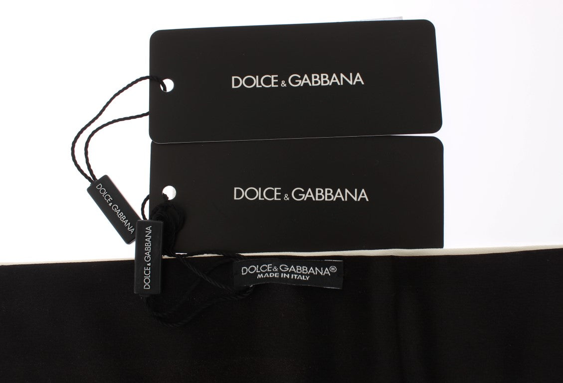 Dolce & Gabbana White Wide Belt Belk Cummerbund