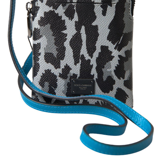 Dolce & Gabbana Elegant Leather Crossbody Phone Bag