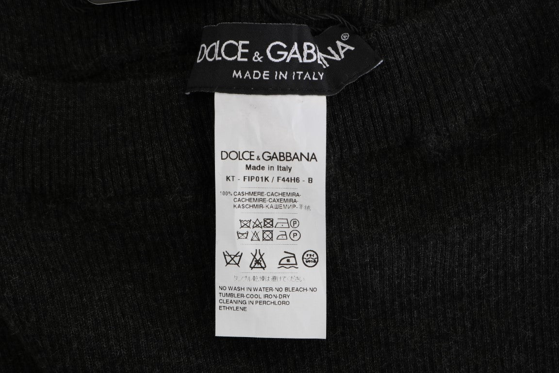 Dolce & Gabbana Gris Gris Cashmere Stretch Collons