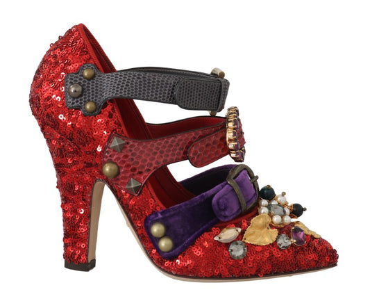 Dolce & Gabbana Red Crystal Studs Crystal Tambie