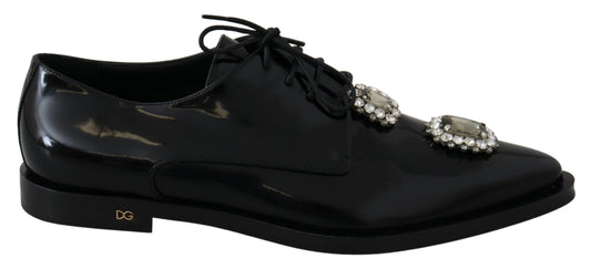 Dolce & Gabbana en cuir noir en lacet de lacets