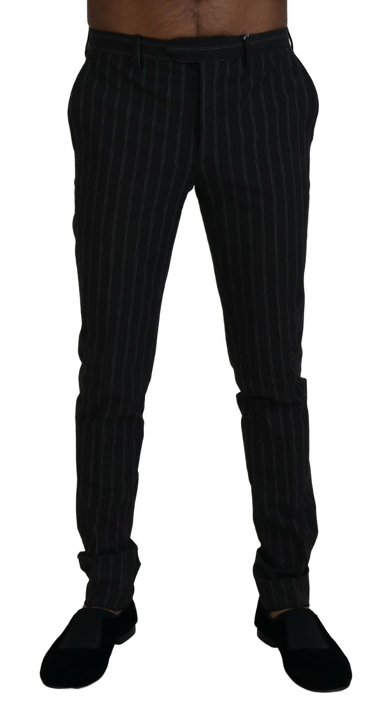 Pantaloni abiti da viscosa Black Stripes Black Black