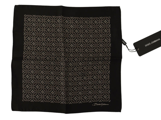Dolce & Gabbana Black à motifs de mouchoir carré imprimé