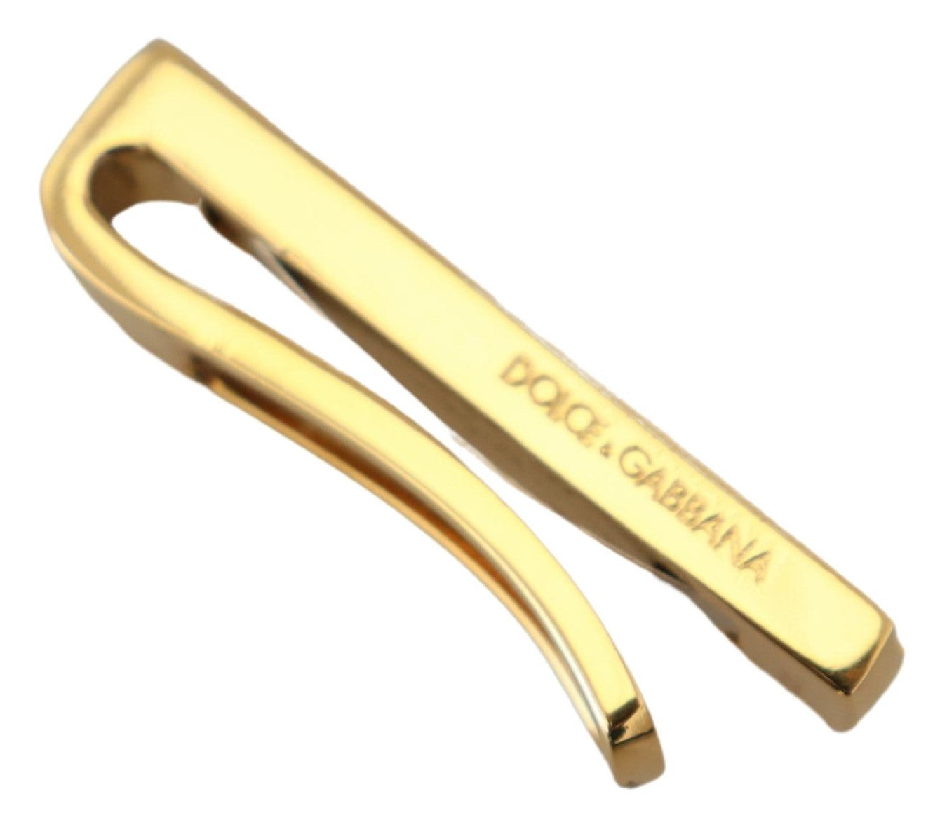 Dolce & Gabbana Gold Silber Messing Logo Männer Krawatte Clip