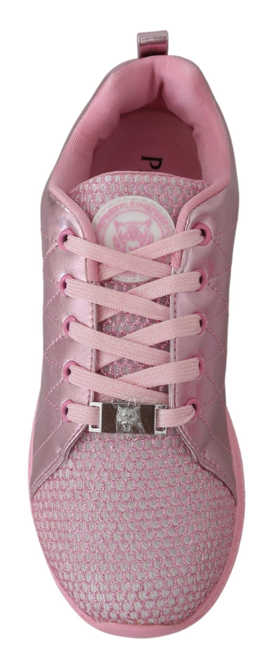 Plein Sport Pink Blush Polyester Runner Gisella Sneakers Chaussures