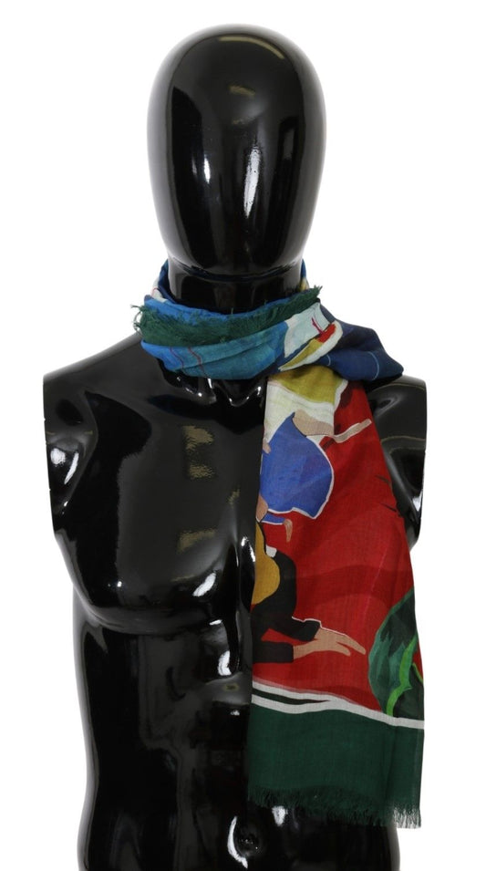 Dolce & Gabbana multicolore modale sorrento wrap sciarpa