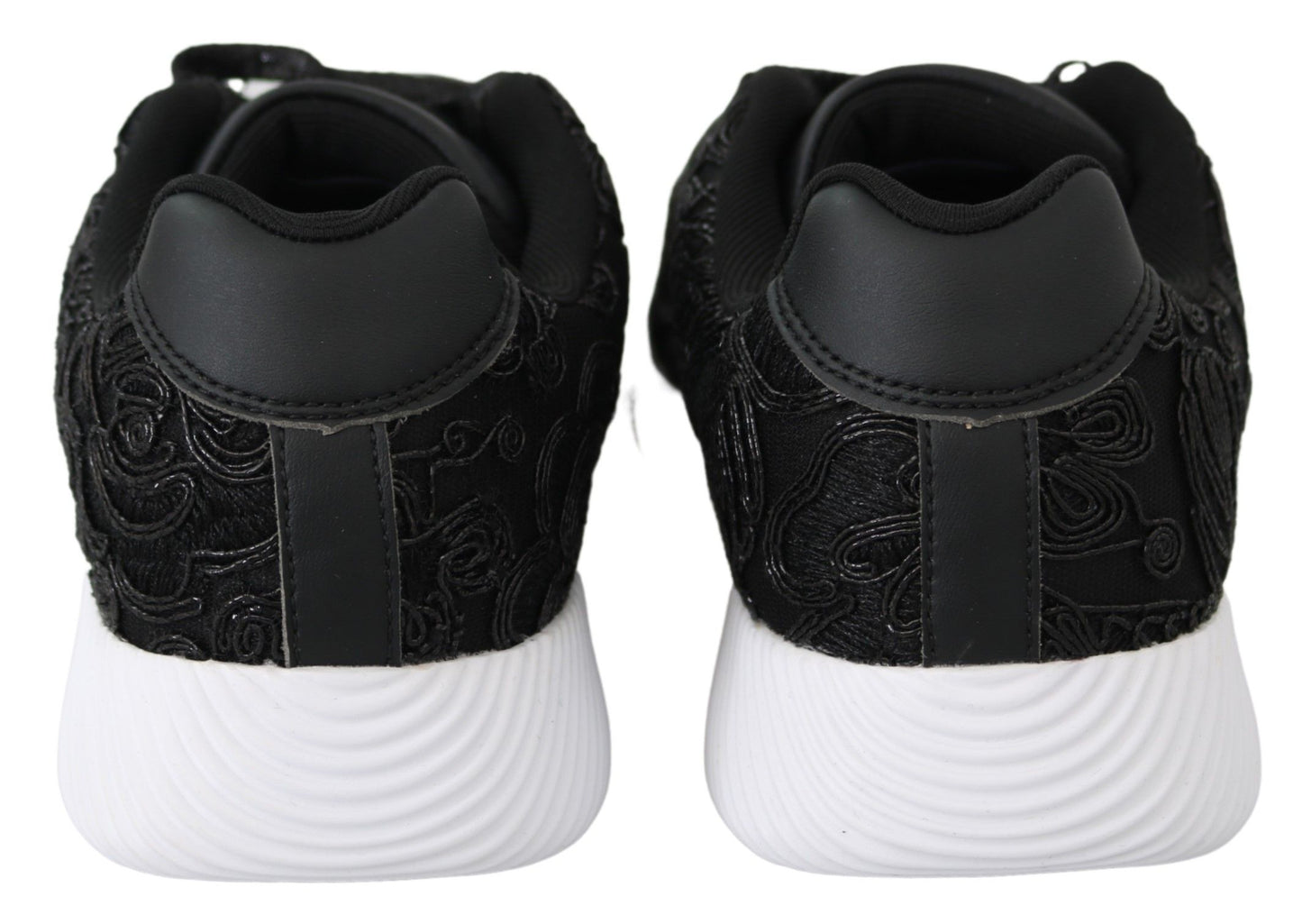 Plein Sport Black Polyester Runner Joice Sneakers Chaussures