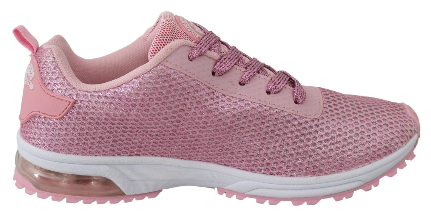 Plein Sport Pink Blush Polyester Gretel Sneakers Chaussures