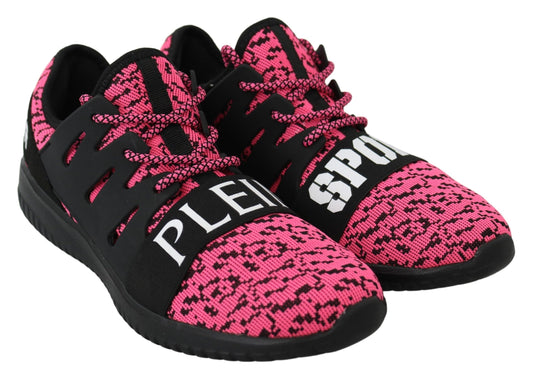 Plein Sport Pink Blush Polyester Runner Joice Sneaker Scarpe