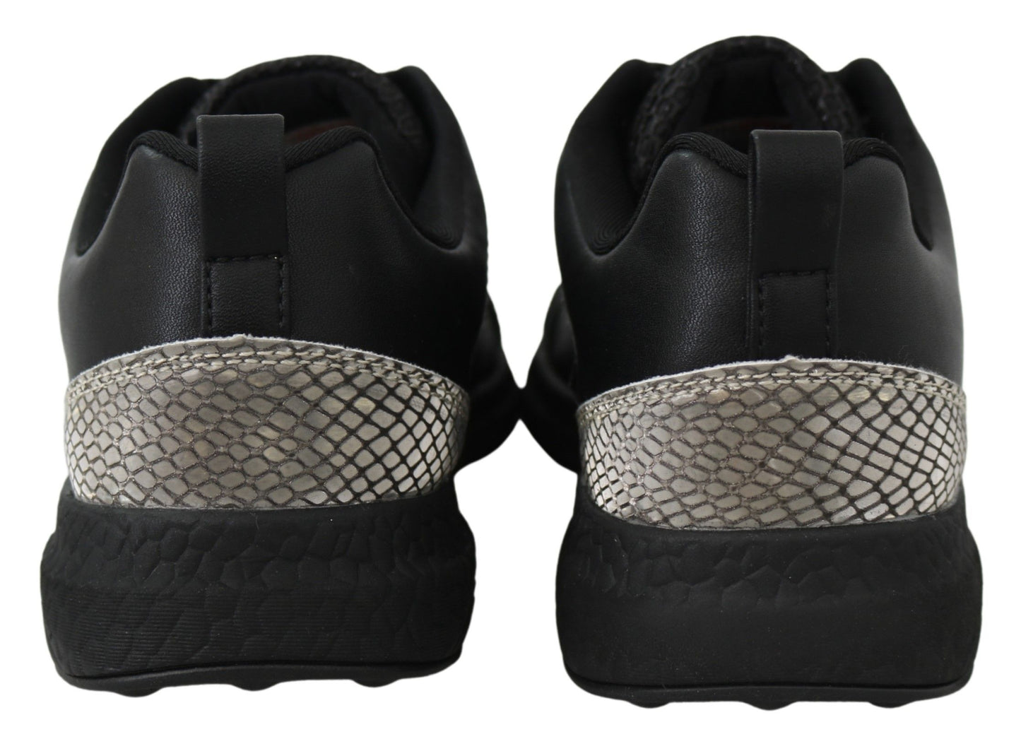 Plein Sport Black Polyester Runner Gisella Sneakers Chaussures