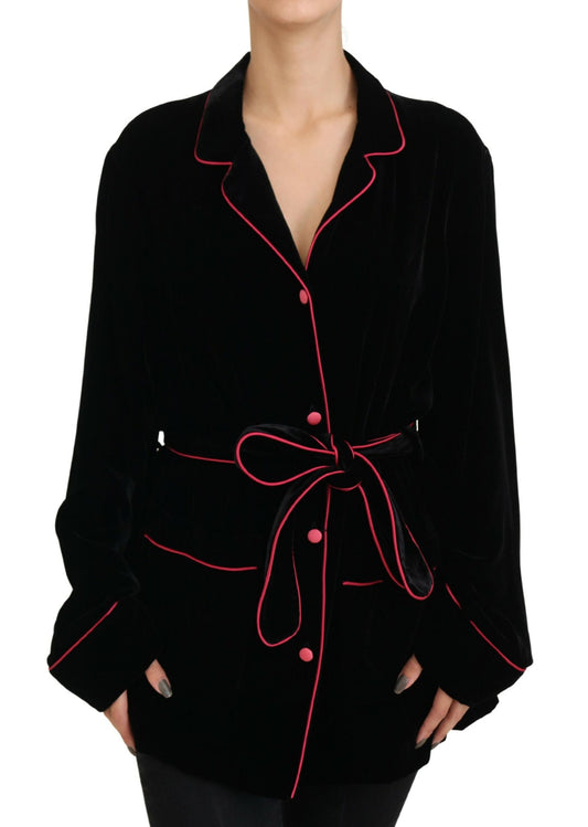 Dolce & Gabbana Black Bouton Blazer Blazer Viscose Jacket