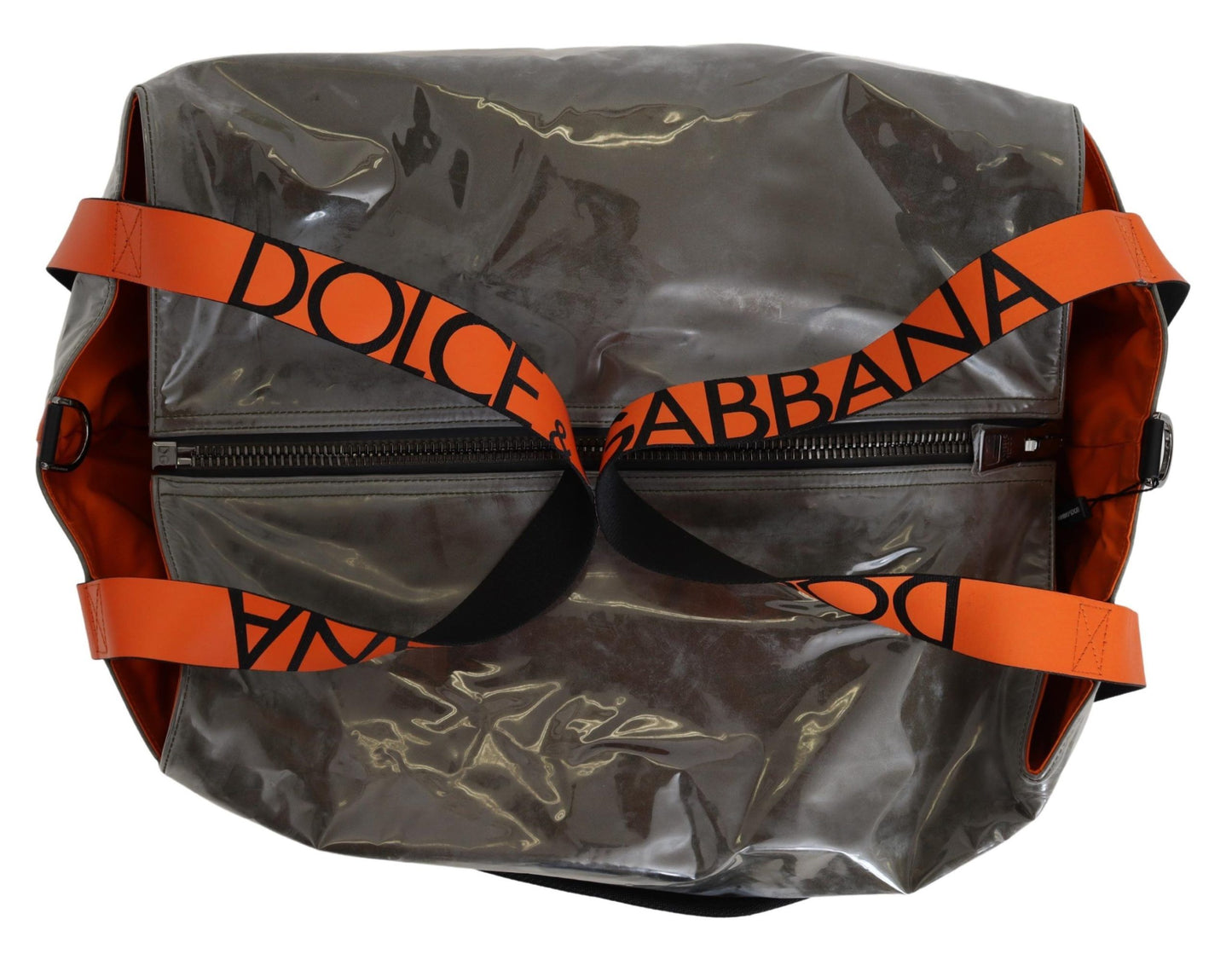 Dolce & Gabbana Baumwollmänner Großer Stoff Green Shopping Tote Tasche