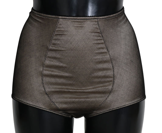 Dolce & Gabbana Bottoms Unterwäsche Beige mit schwarzem Netz