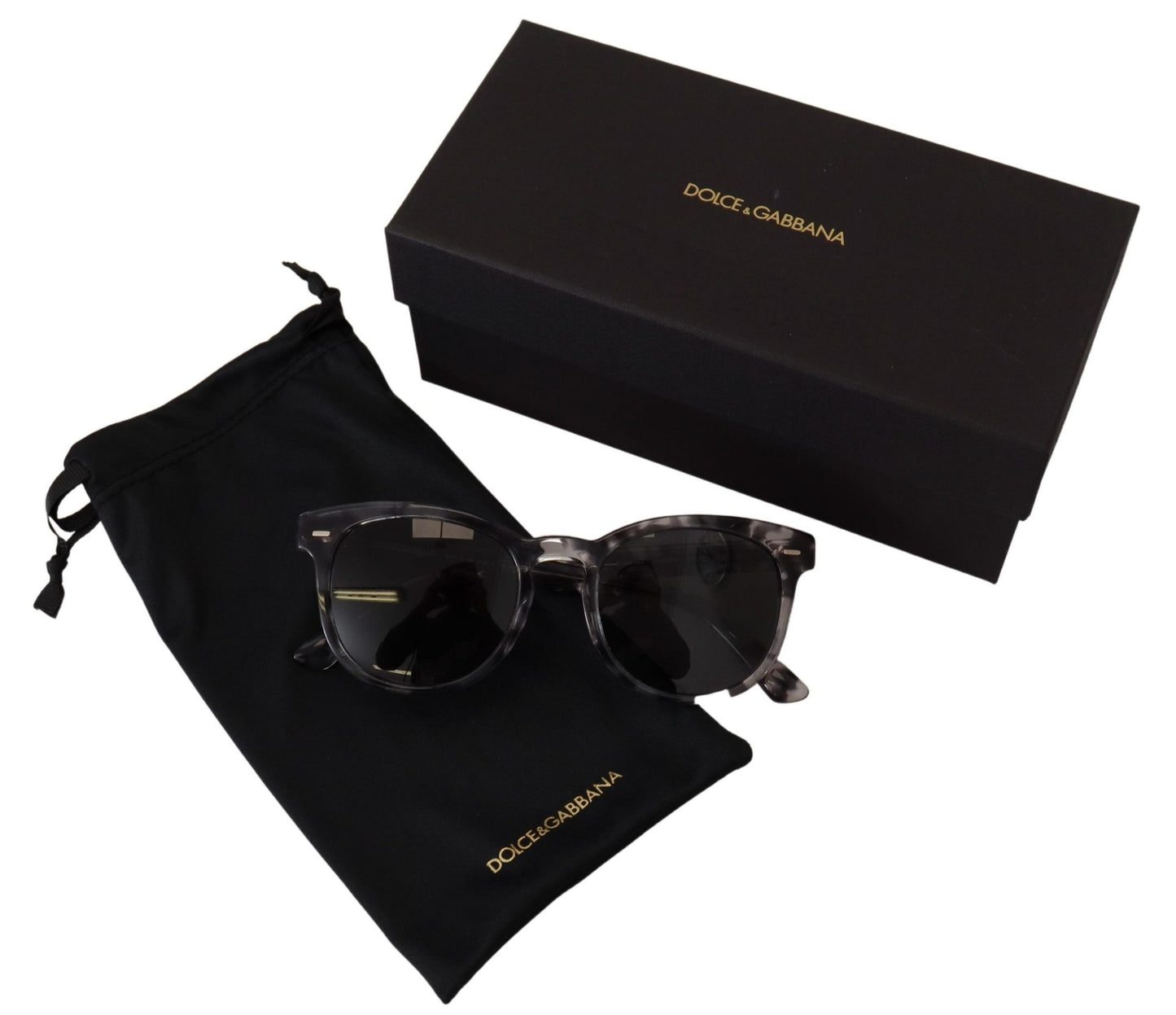 Dolce & Gabbana Black Havanna Frame Square Lens DG4254F Sonnenbrille