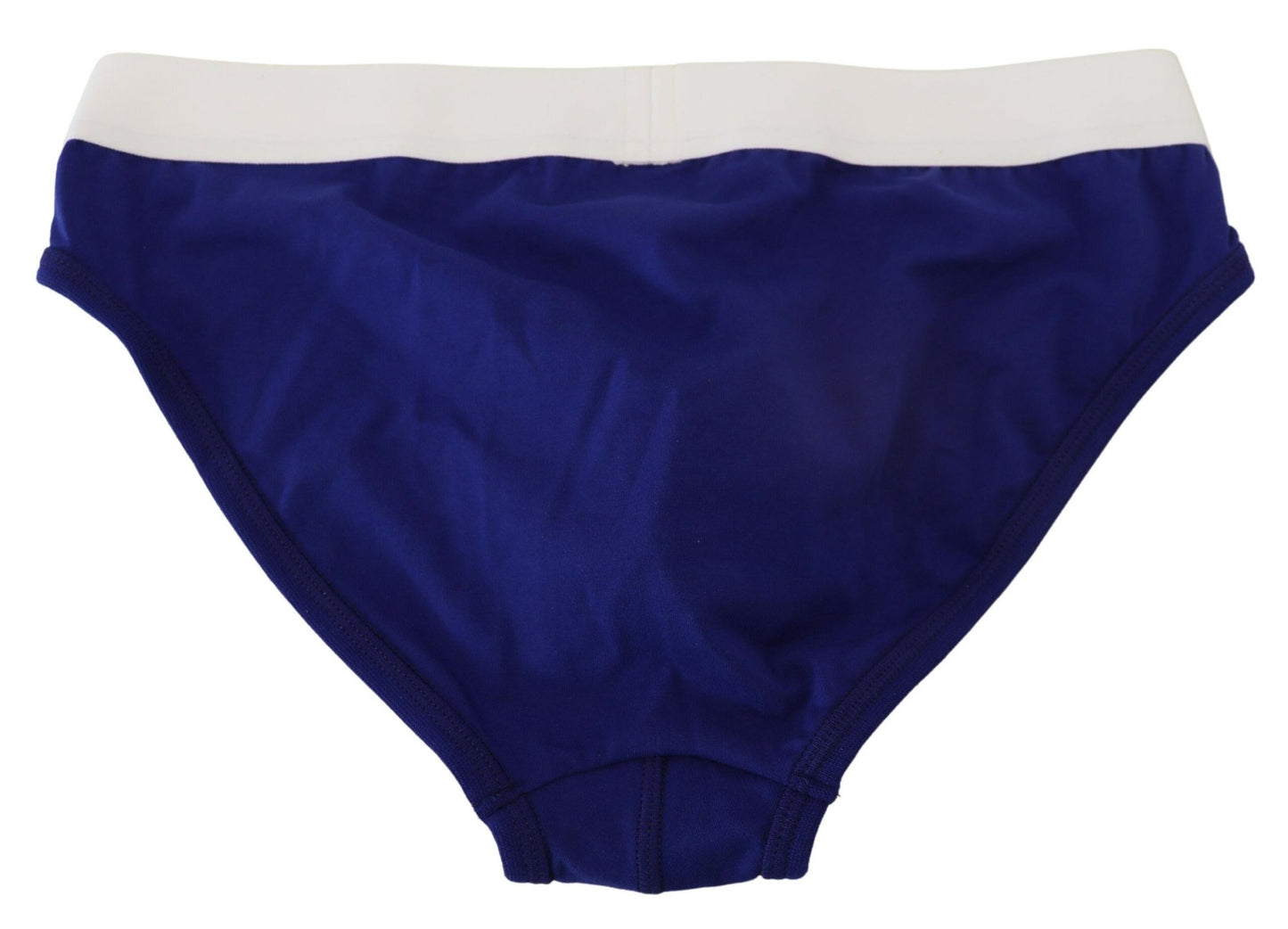 DSquared² Blue blanc logo Coton Stretch Men Bref sous-vêtements