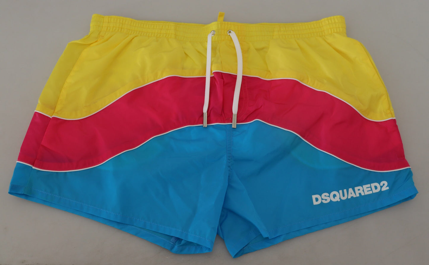 Dsquared² Multicolor Logo imprimement hommes Shorts de plage de plage maillot de bain