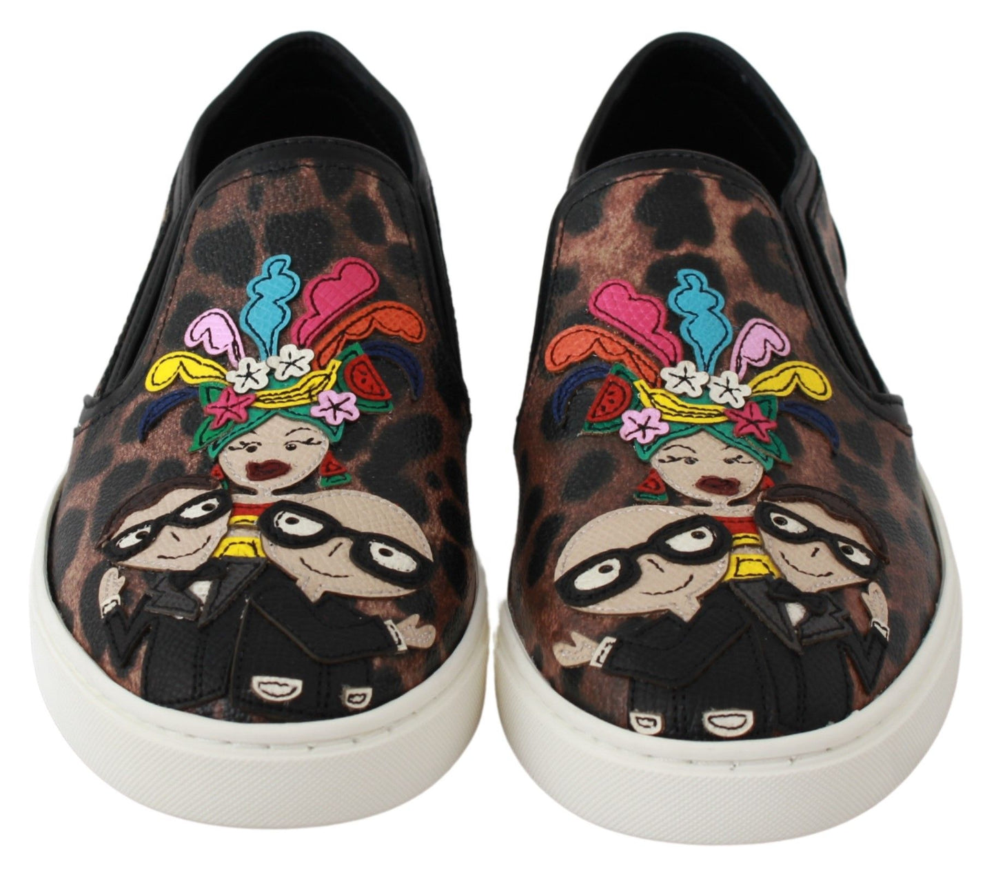 Dolce & Gabbana Leder Leopard #dgfamily Slaafers Schuhe