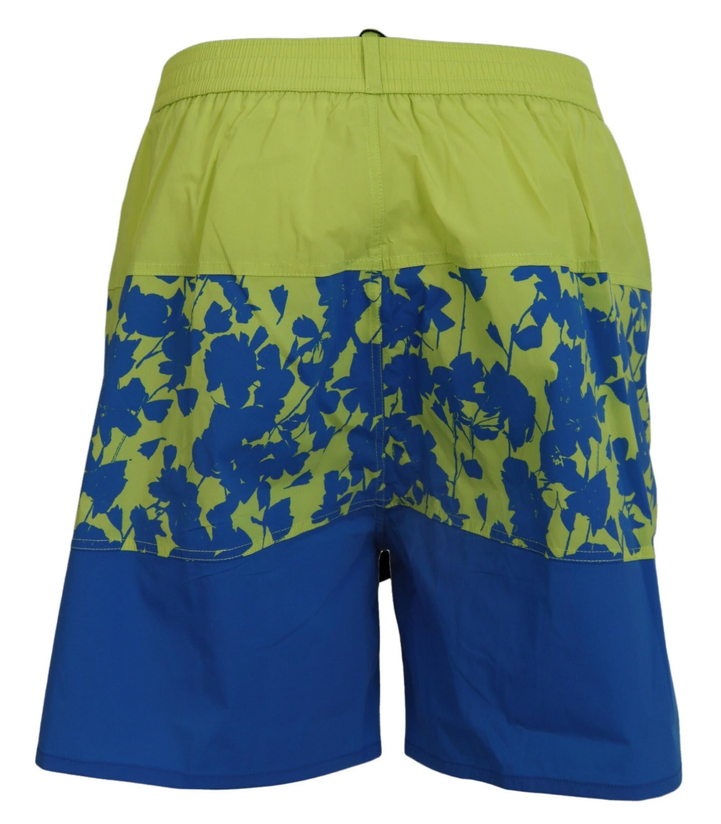 Dsquared² Blue Green Logo Print Männer Strandkleidung Shorts Badebekleidung