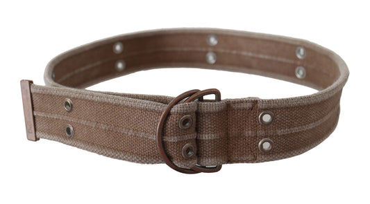 Dolce & Gabbana Chic Beige Leather Adjustable Belt