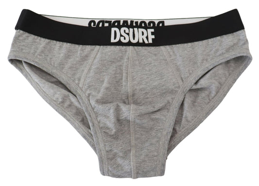 Dsquared² gris dsurf logo coton stretch men met sous-vêtements