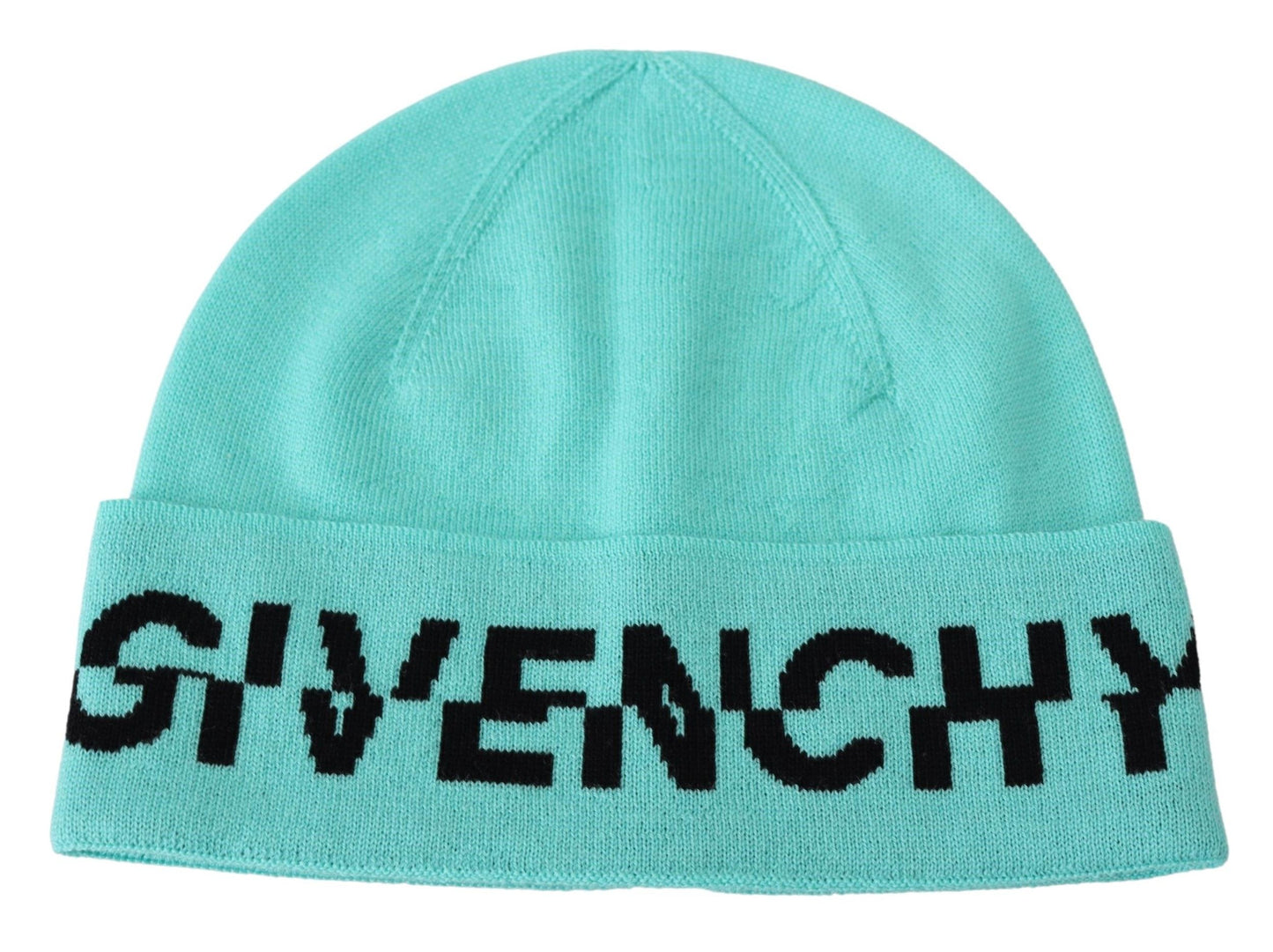 Cappello logo unisex di berretto di lana verde givenchy