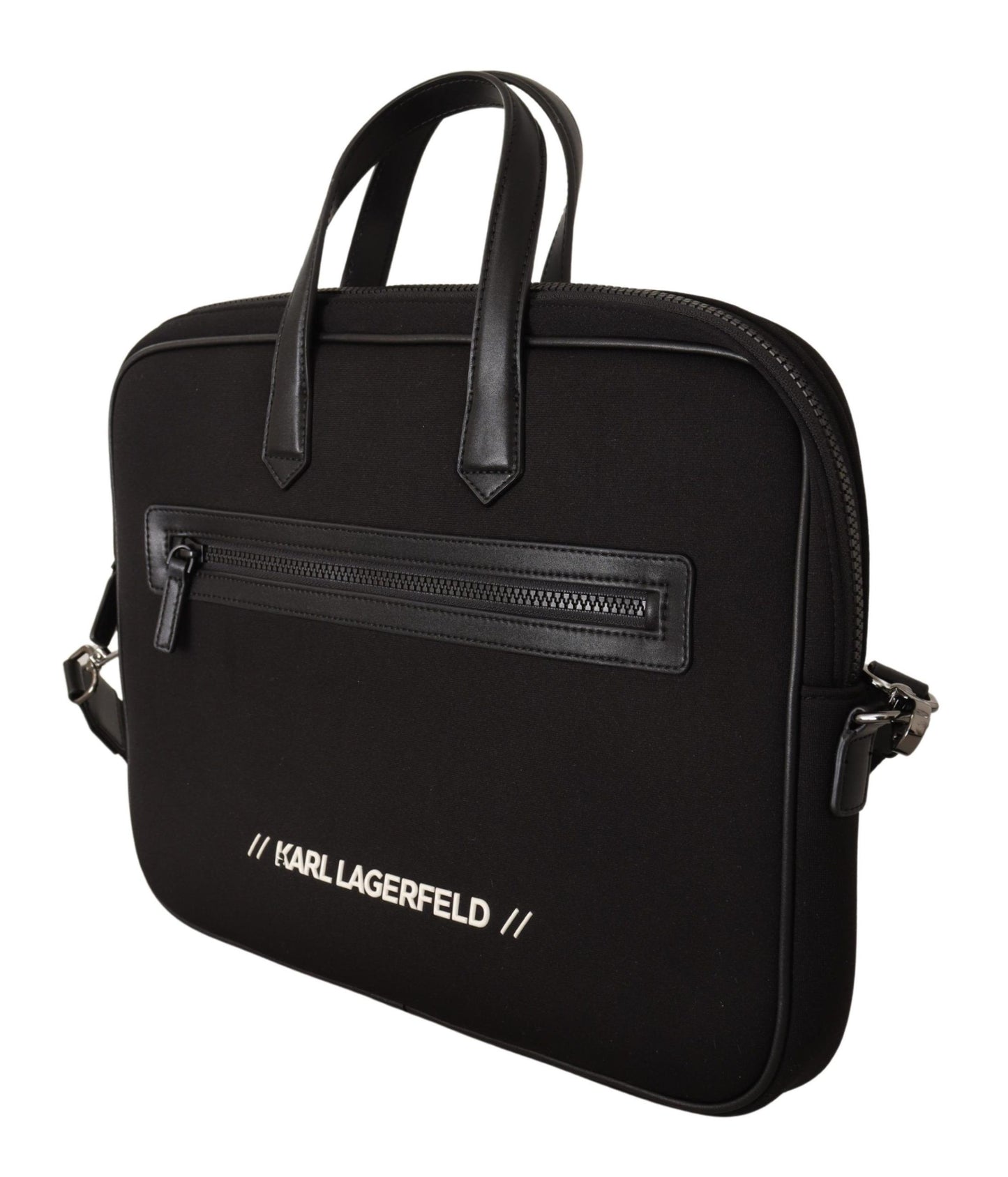 Karl Lagerfeld Black Nylon ordinateur portable