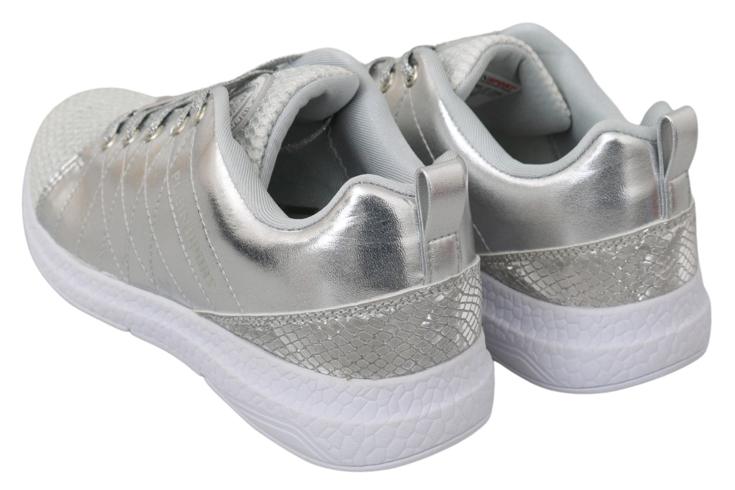 Scarpe sneaker in poliestere d'argento di Philipp Plein Gisella Gisella