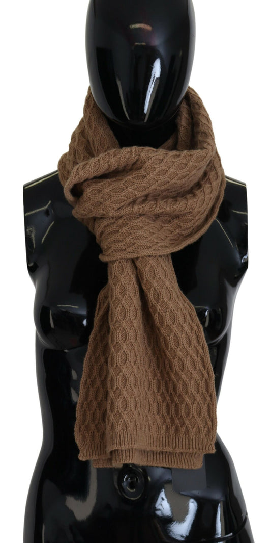 Dolce & Gabbana Wrap Brown Brown scuro Sciame di cammello a maglia