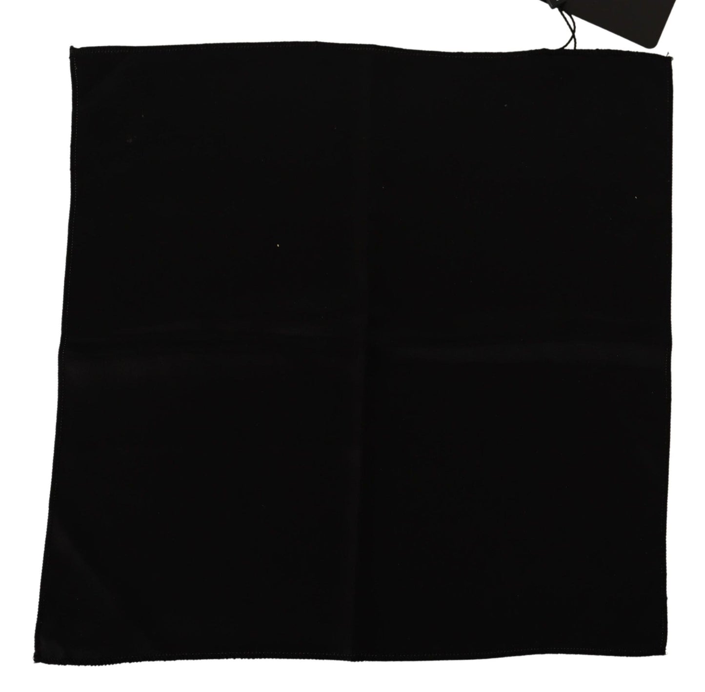 Dolce & Gabbana Black 100% de mouchoir carré en soie