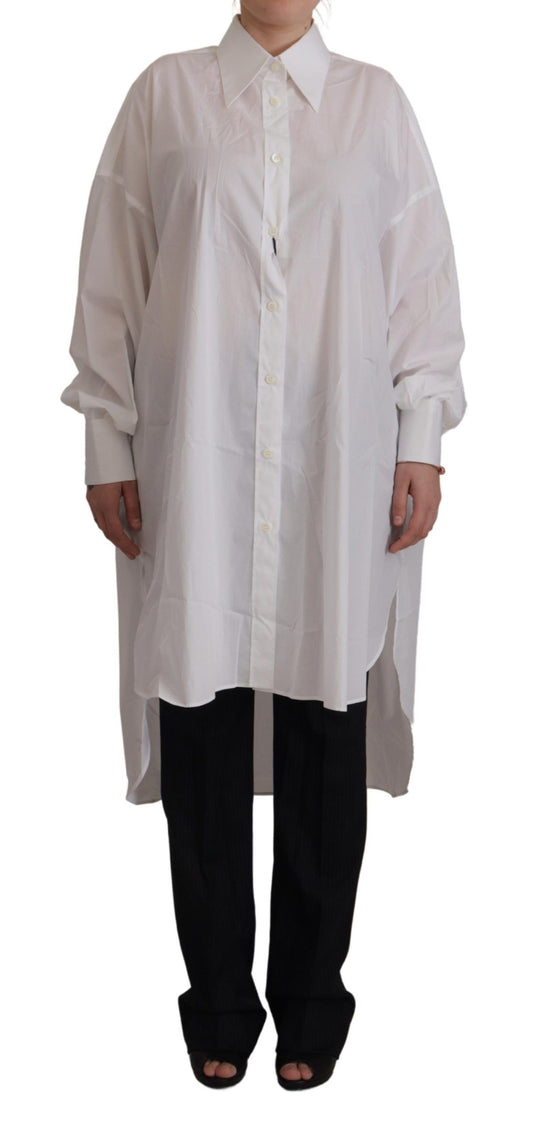 Dolce & Gabbana Elegant White Cotton Buttoned Shirt