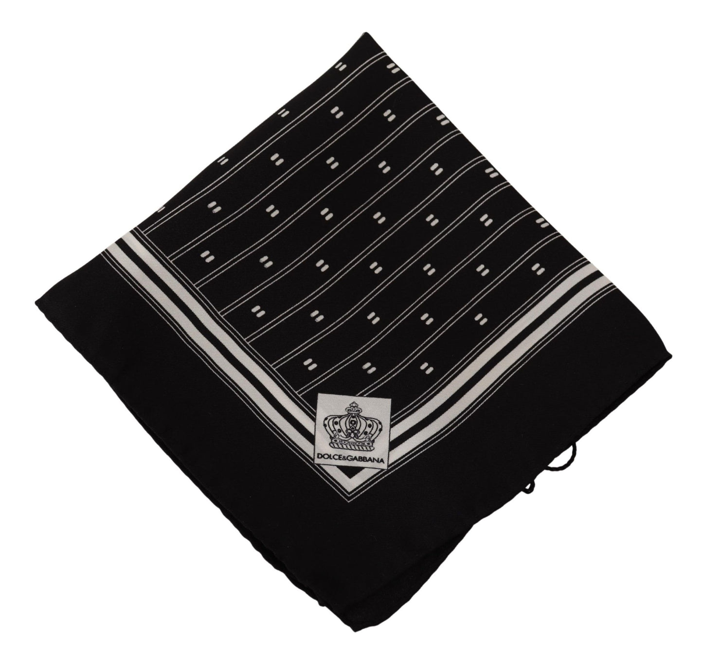 Dolce & Gabbana Black à motifs à motifs de mouchoir carré